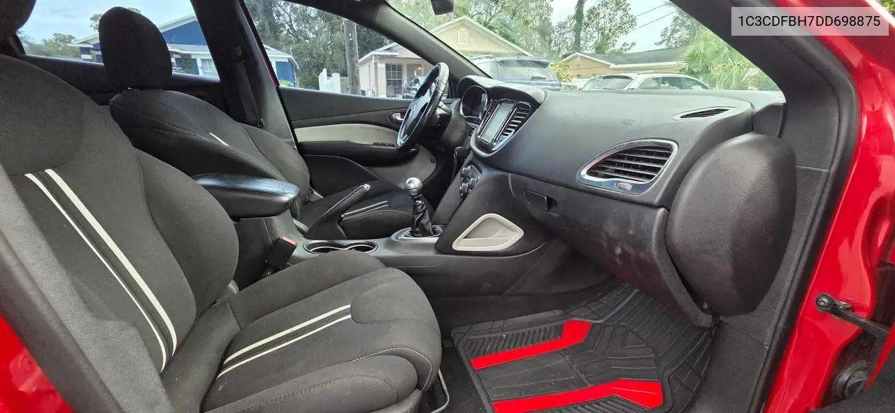 2013 Dodge Dart Sxt VIN: 1C3CDFBH7DD698875 Lot: 62867985