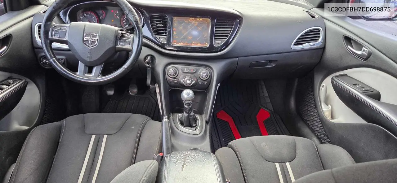 2013 Dodge Dart Sxt VIN: 1C3CDFBH7DD698875 Lot: 62867985