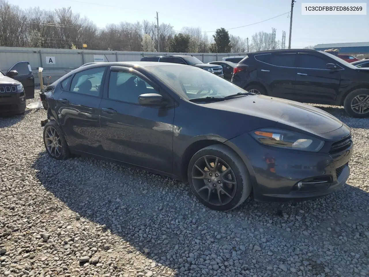 2014 Dodge Dart Sxt VIN: 1C3CDFBB7ED863269 Lot: 48926315