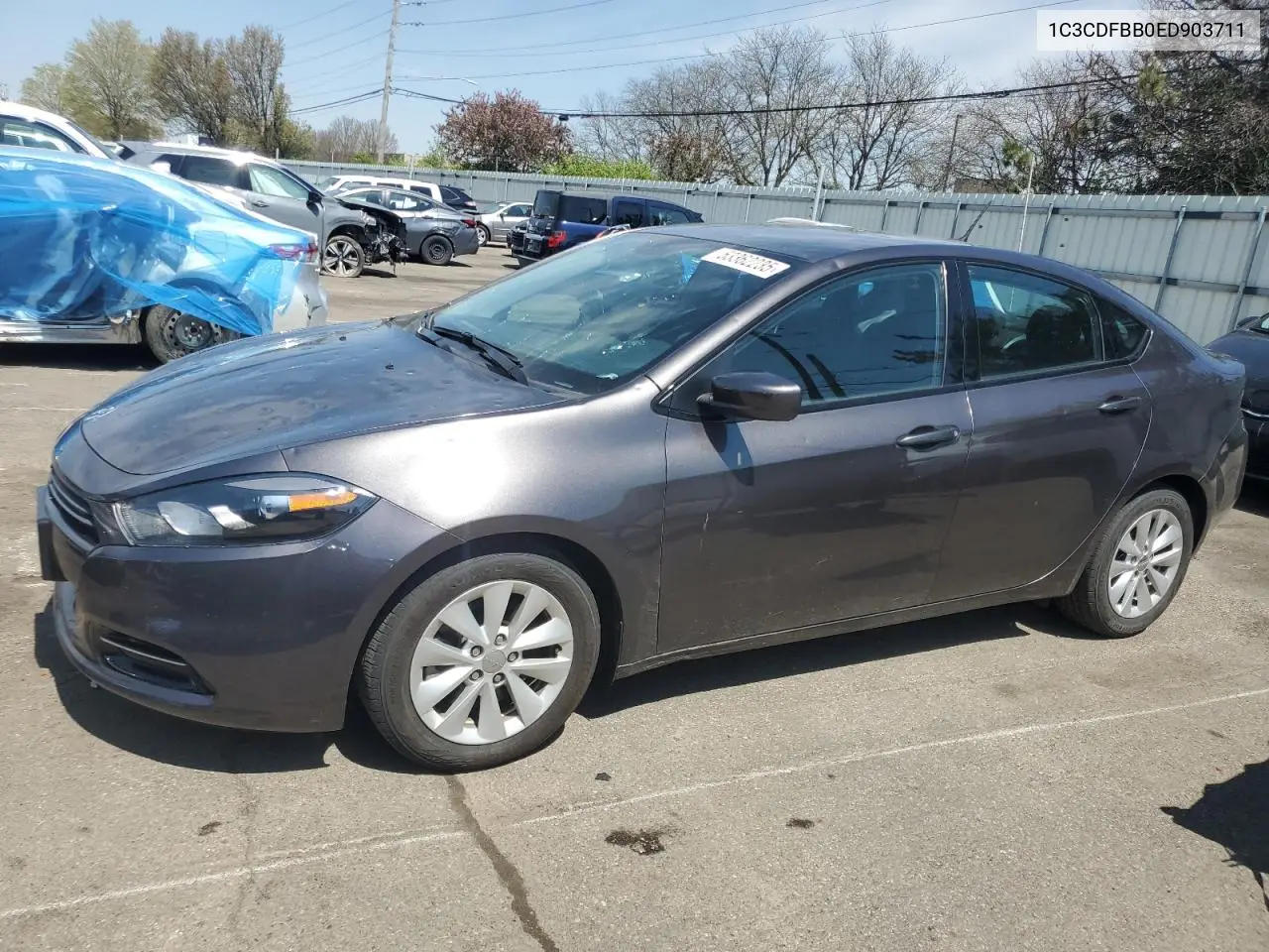 2014 Dodge Dart Sxt VIN: 1C3CDFBB0ED903711 Lot: 53362235
