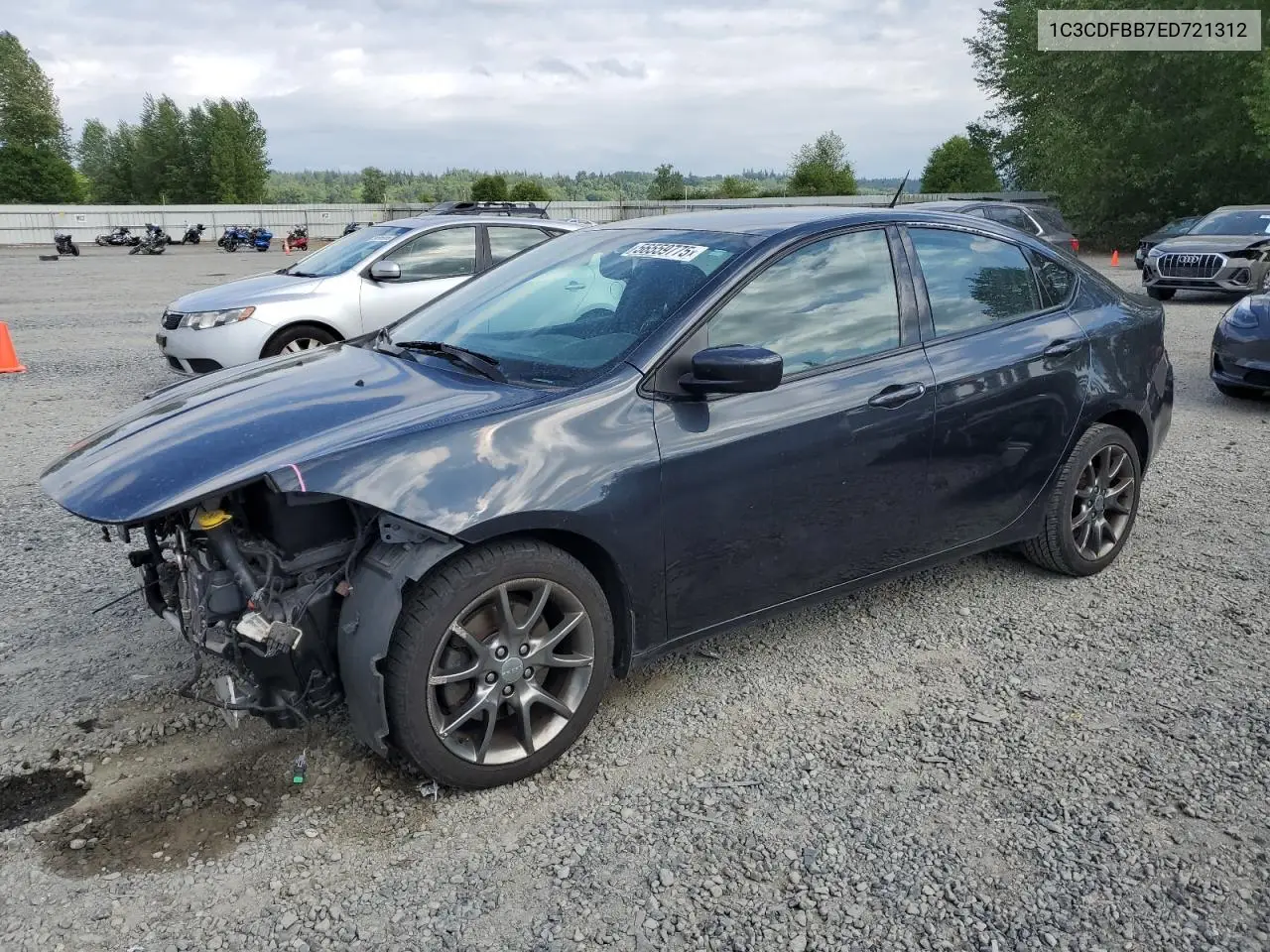 2014 Dodge Dart Sxt VIN: 1C3CDFBB7ED721312 Lot: 56559775