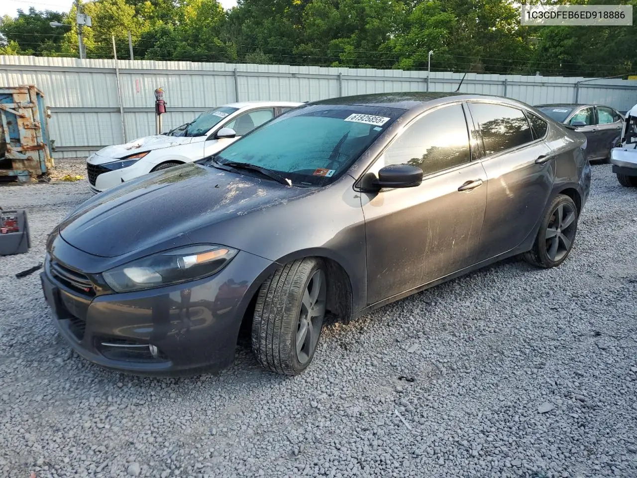 2014 Dodge Dart Gt VIN: 1C3CDFEB6ED918886 Lot: 61925855
