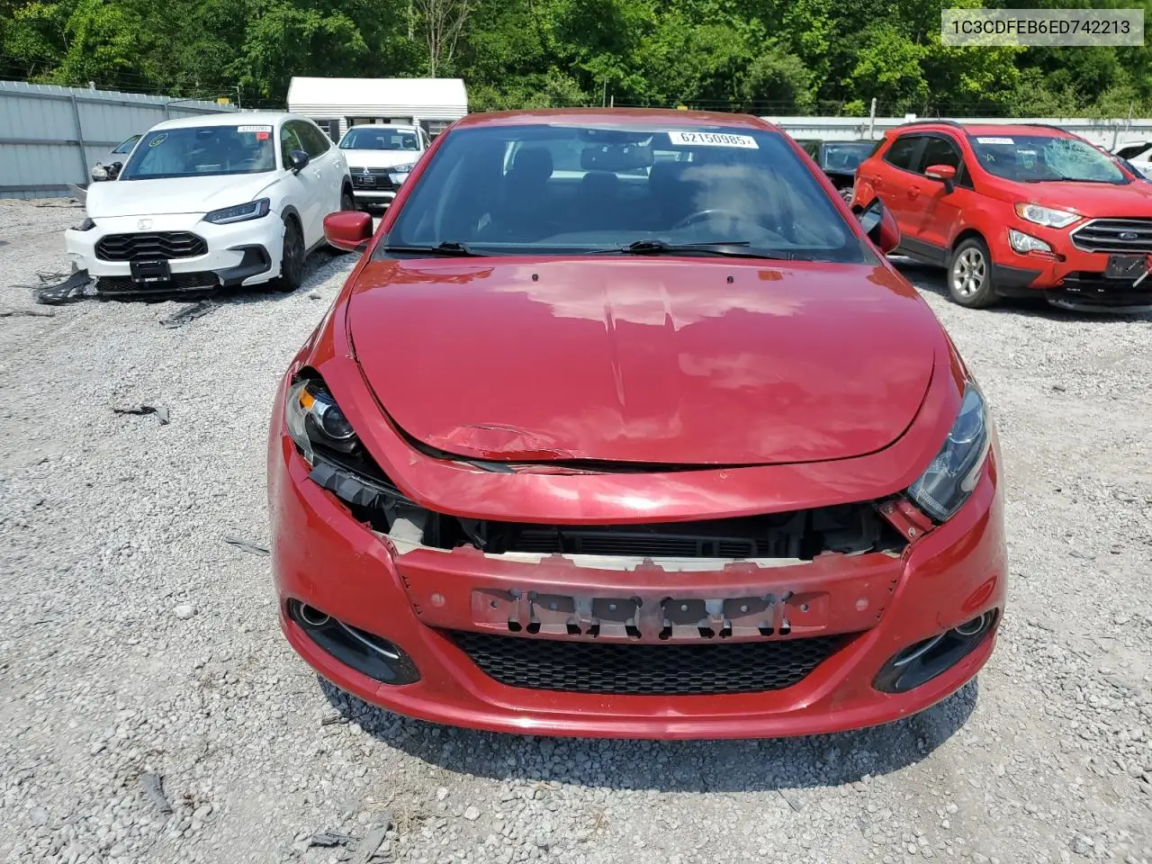 2014 Dodge Dart Gt VIN: 1C3CDFEB6ED742213 Lot: 62150985