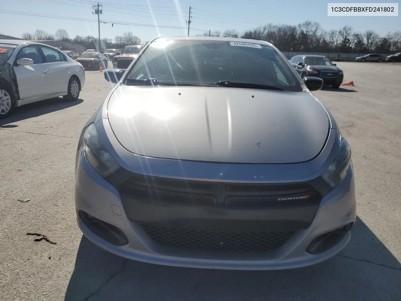 2015 Dodge Dart Sxt VIN: 1C3CDFBBXFD241802 Lot: 42680495