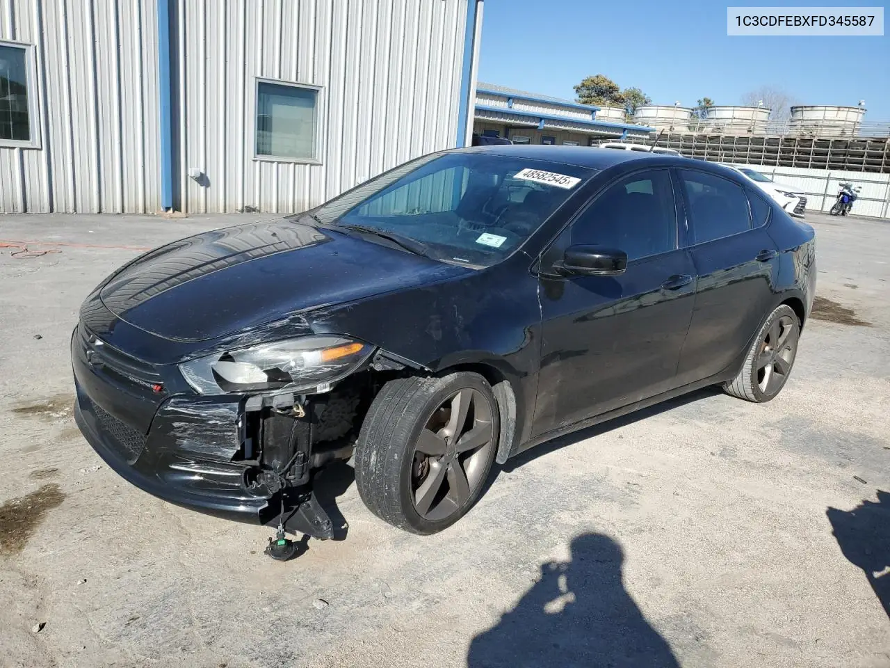 2015 Dodge Dart Gt VIN: 1C3CDFEBXFD345587 Lot: 48582545