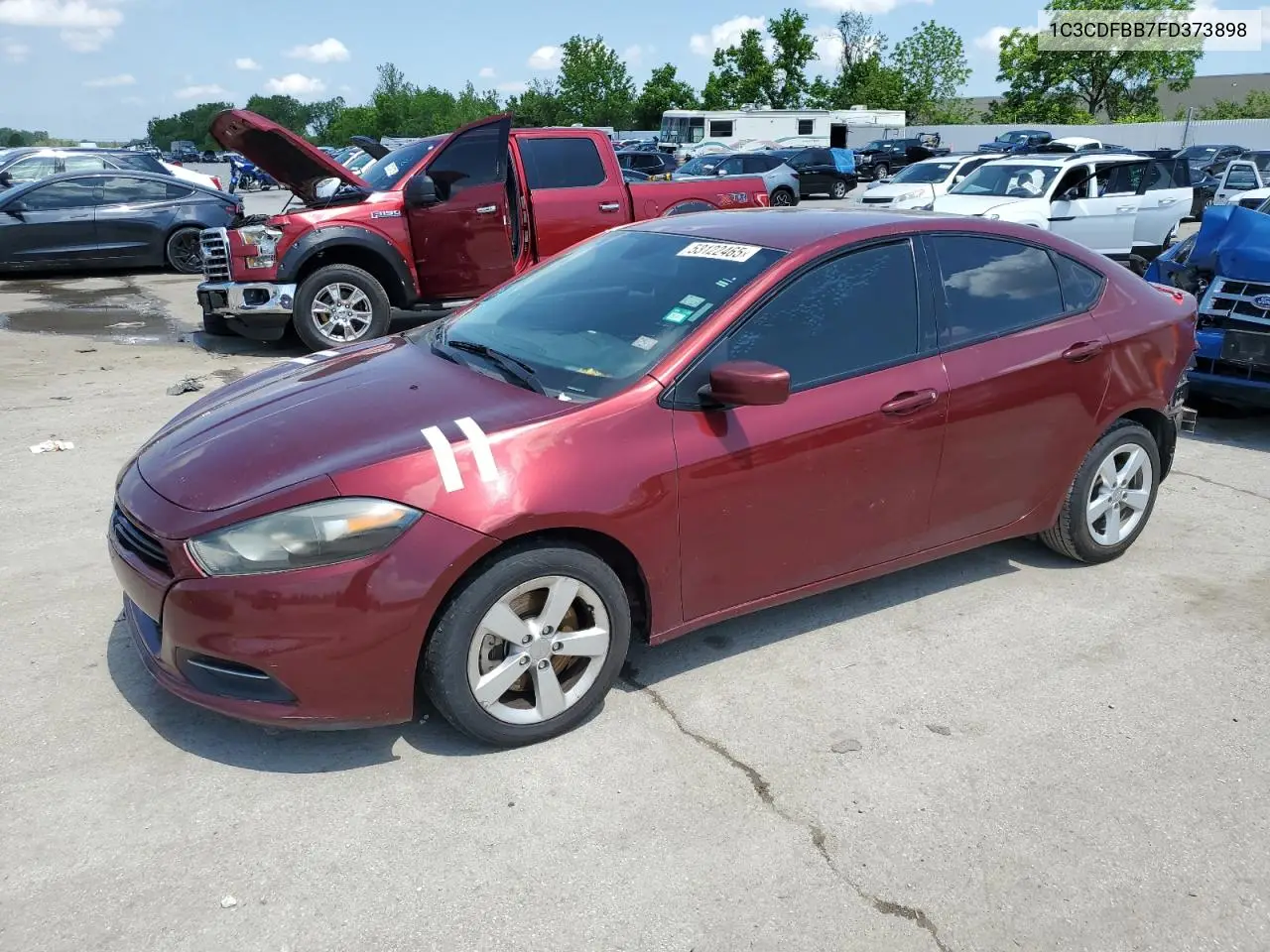 2015 Dodge Dart Sxt VIN: 1C3CDFBB7FD373898 Lot: 53122465