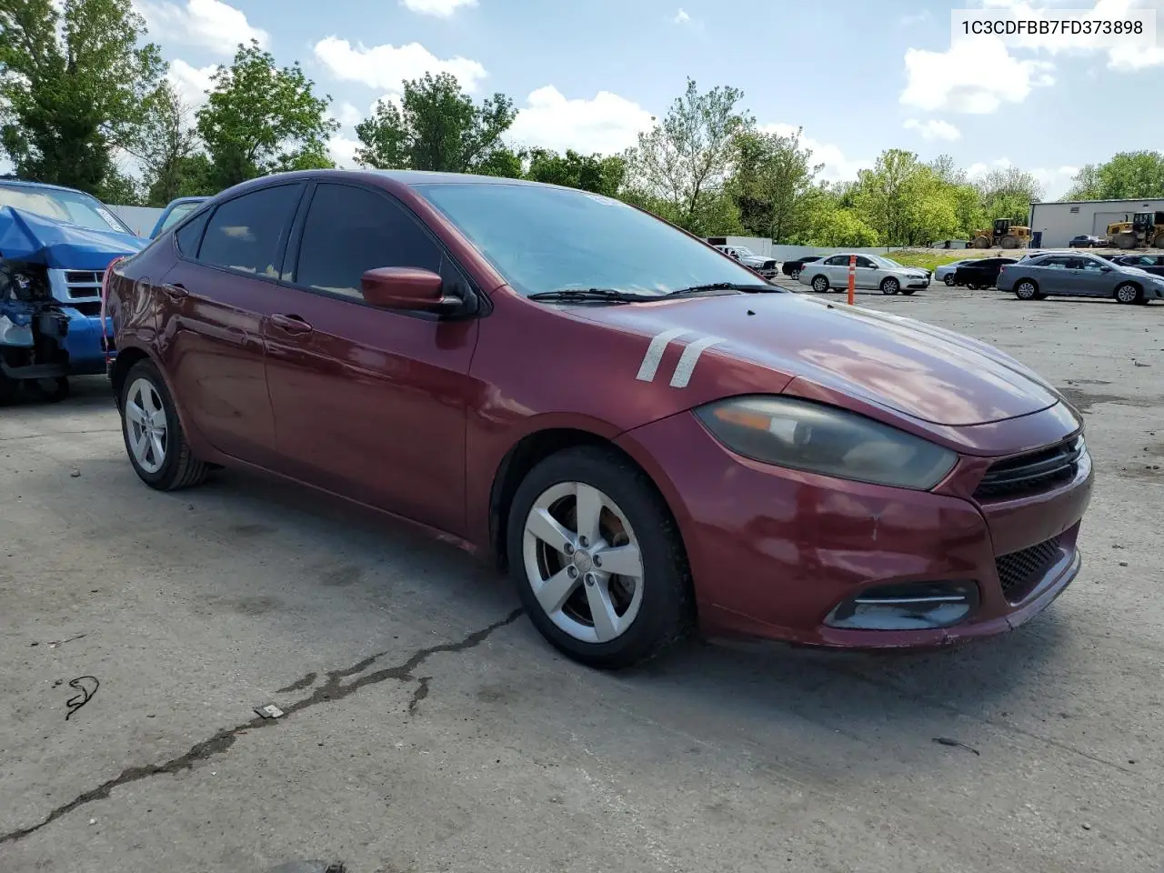 2015 Dodge Dart Sxt VIN: 1C3CDFBB7FD373898 Lot: 53122465