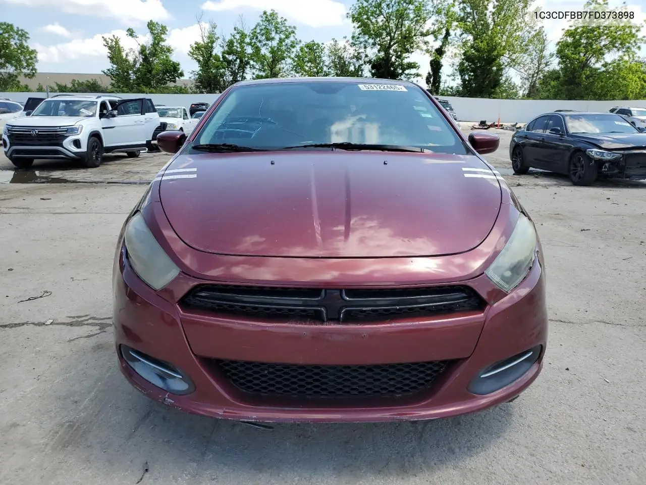 2015 Dodge Dart Sxt VIN: 1C3CDFBB7FD373898 Lot: 53122465