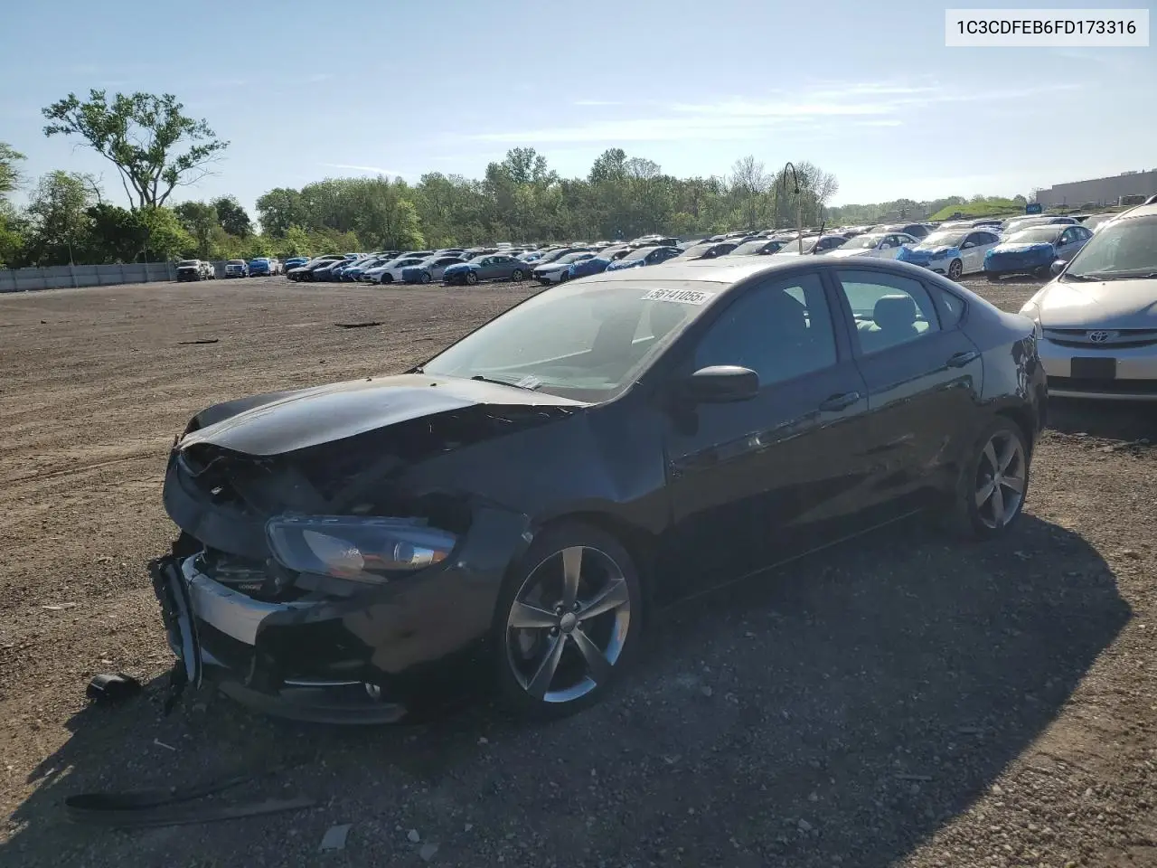 2015 Dodge Dart Gt VIN: 1C3CDFEB6FD173316 Lot: 56141055