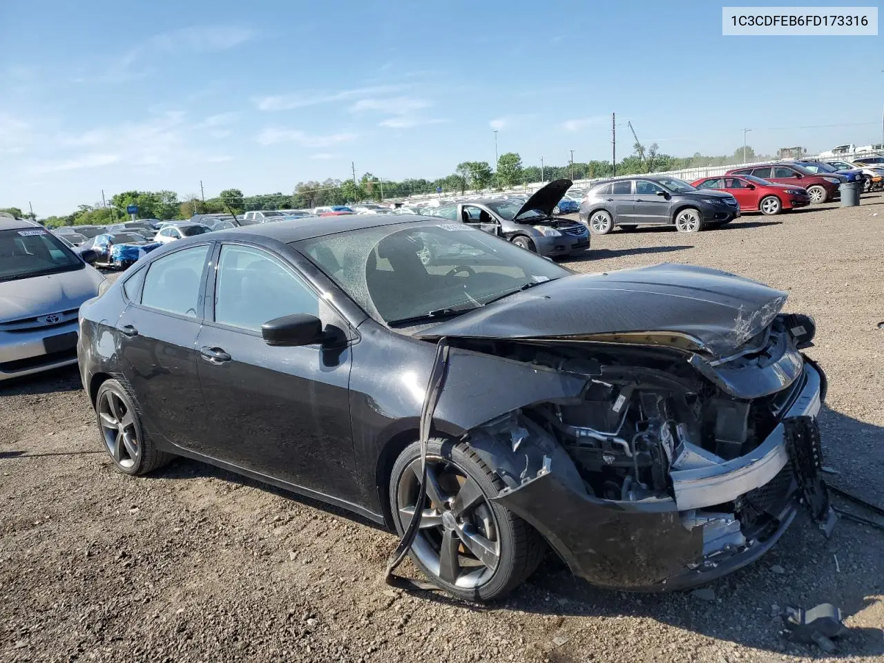 2015 Dodge Dart Gt VIN: 1C3CDFEB6FD173316 Lot: 56141055