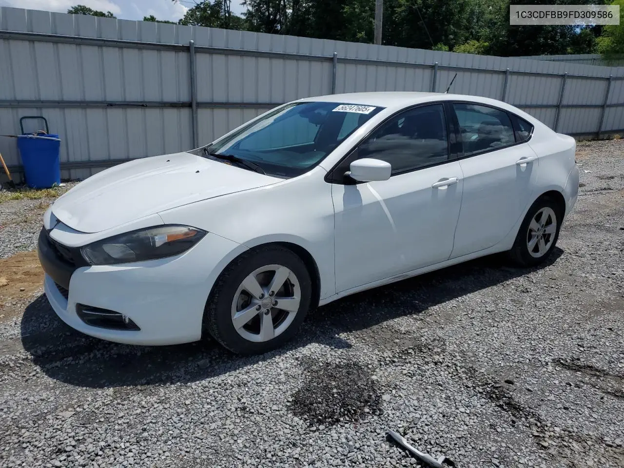 2015 Dodge Dart Sxt VIN: 1C3CDFBB9FD309586 Lot: 56247605