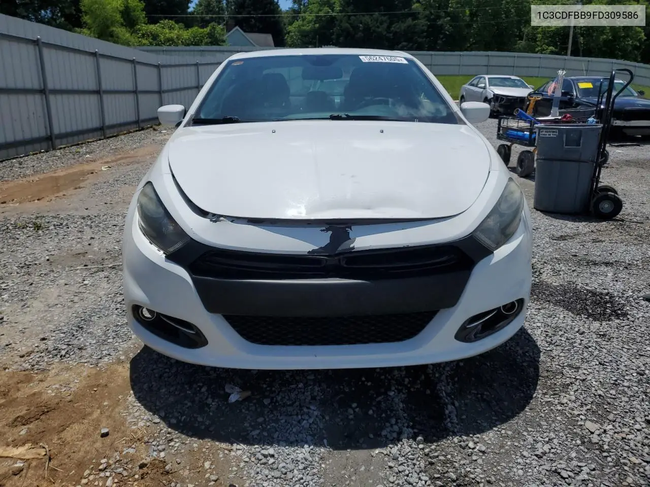 2015 Dodge Dart Sxt VIN: 1C3CDFBB9FD309586 Lot: 56247605