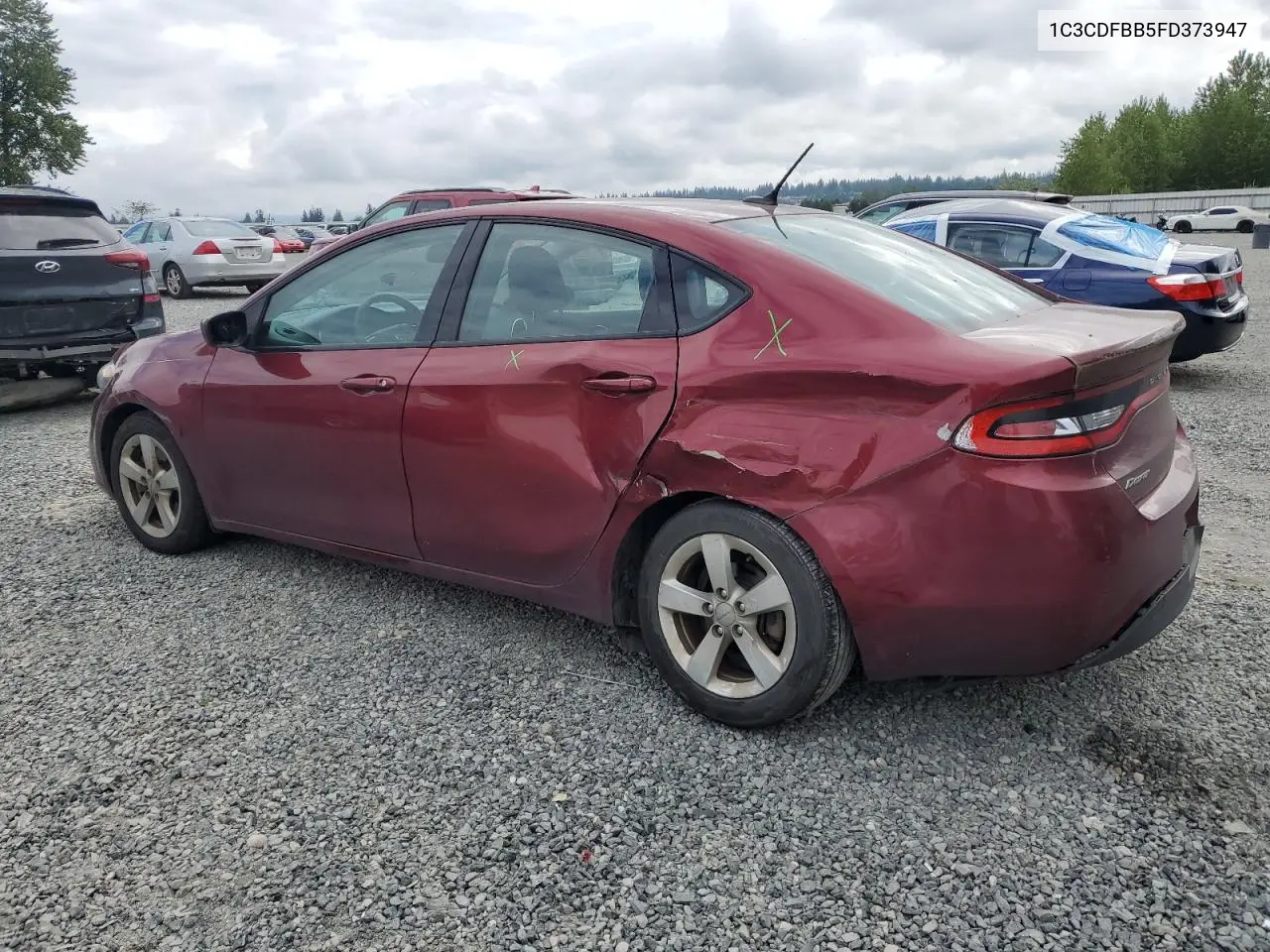 2015 Dodge Dart Sxt VIN: 1C3CDFBB5FD373947 Lot: 56401045