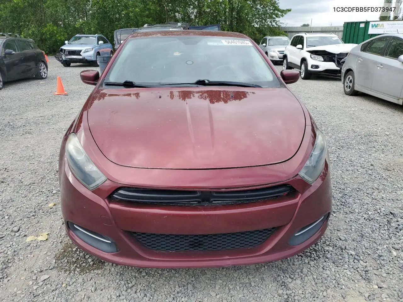 2015 Dodge Dart Sxt VIN: 1C3CDFBB5FD373947 Lot: 56401045