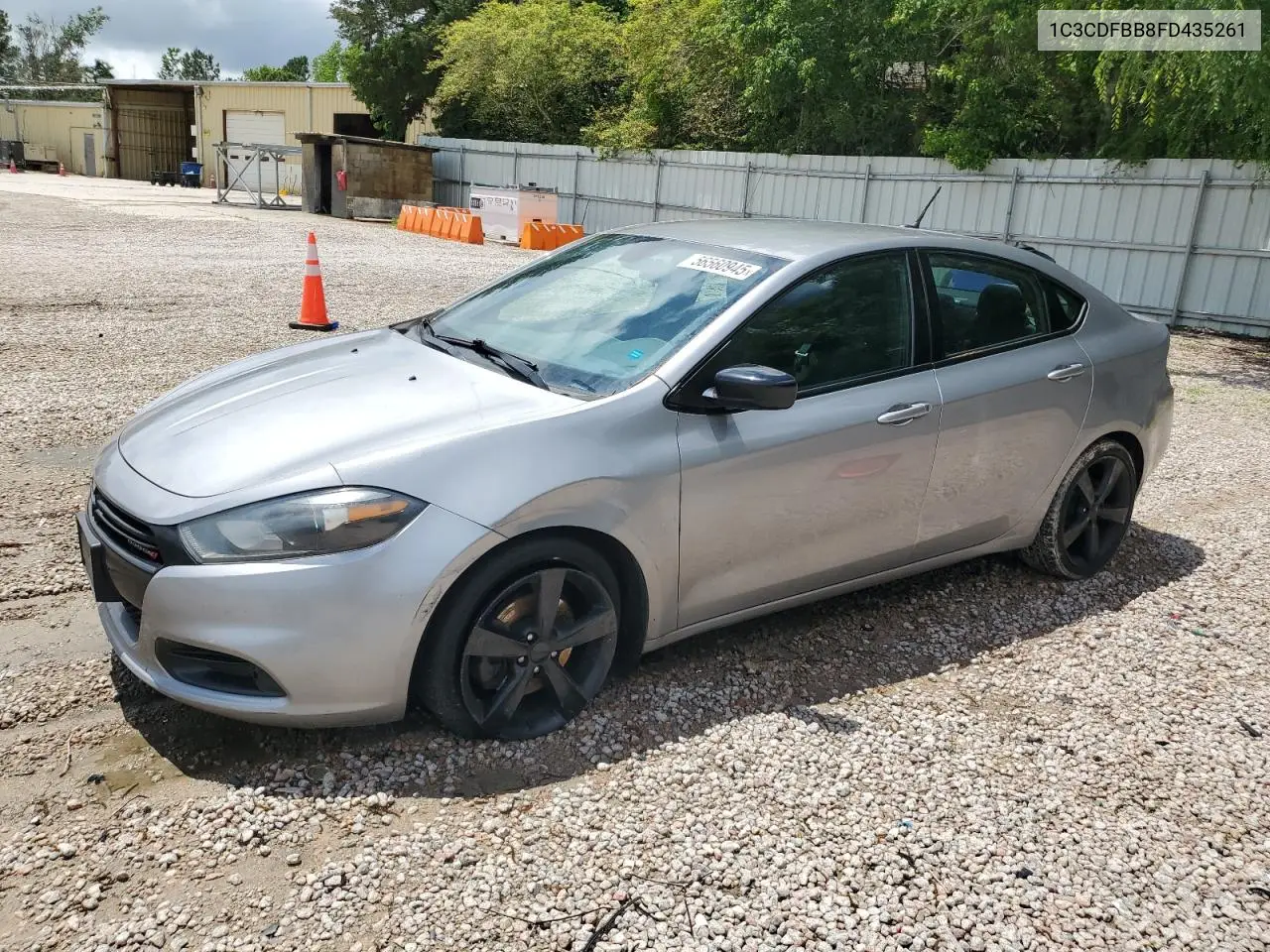 2015 Dodge Dart Sxt VIN: 1C3CDFBB8FD435261 Lot: 56560945