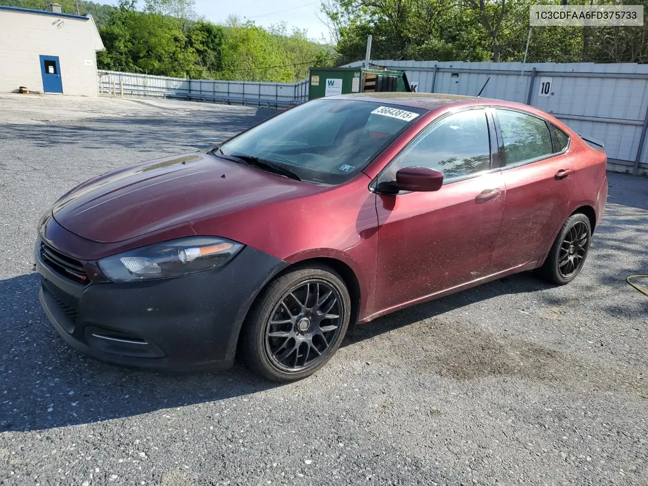 2015 Dodge Dart Se VIN: 1C3CDFAA6FD375733 Lot: 56643815