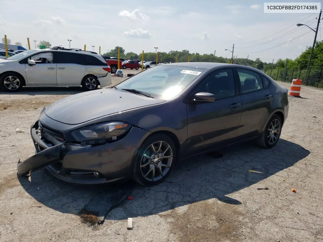 2015 Dodge Dart Sxt VIN: 1C3CDFBB2FD174385 Lot: 61996395