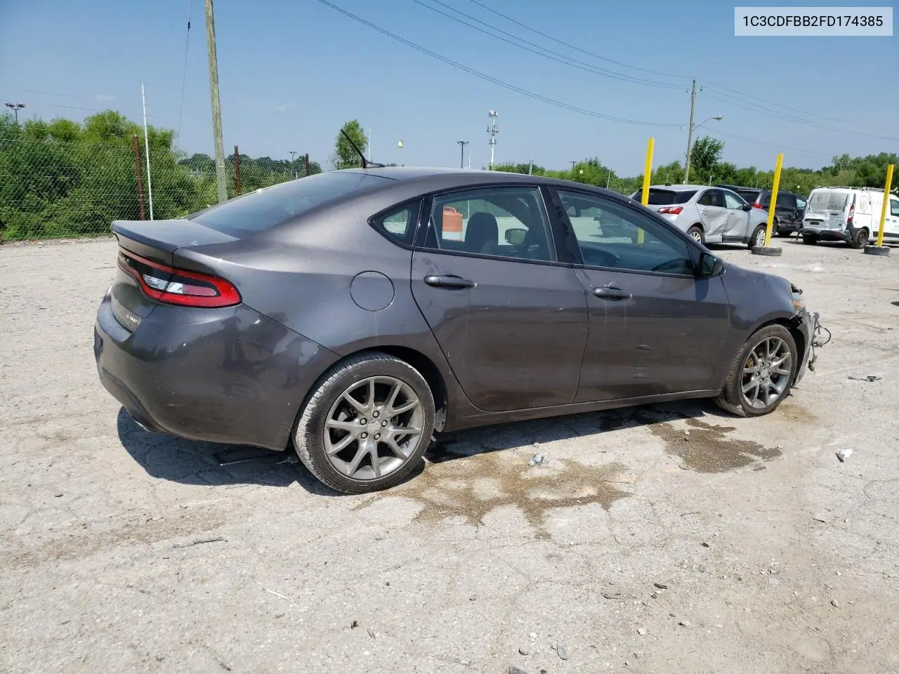 2015 Dodge Dart Sxt VIN: 1C3CDFBB2FD174385 Lot: 61996395