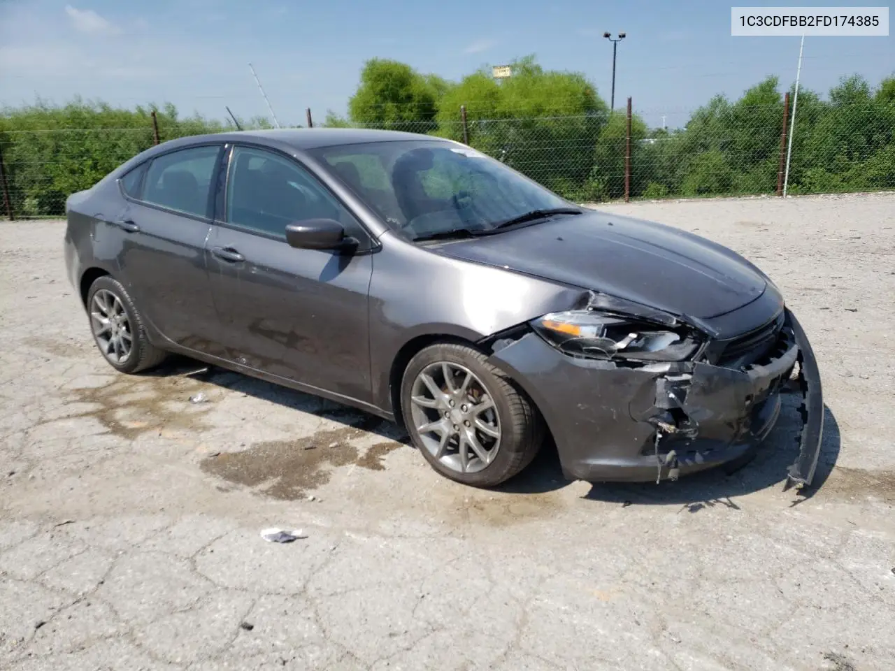 2015 Dodge Dart Sxt VIN: 1C3CDFBB2FD174385 Lot: 61996395