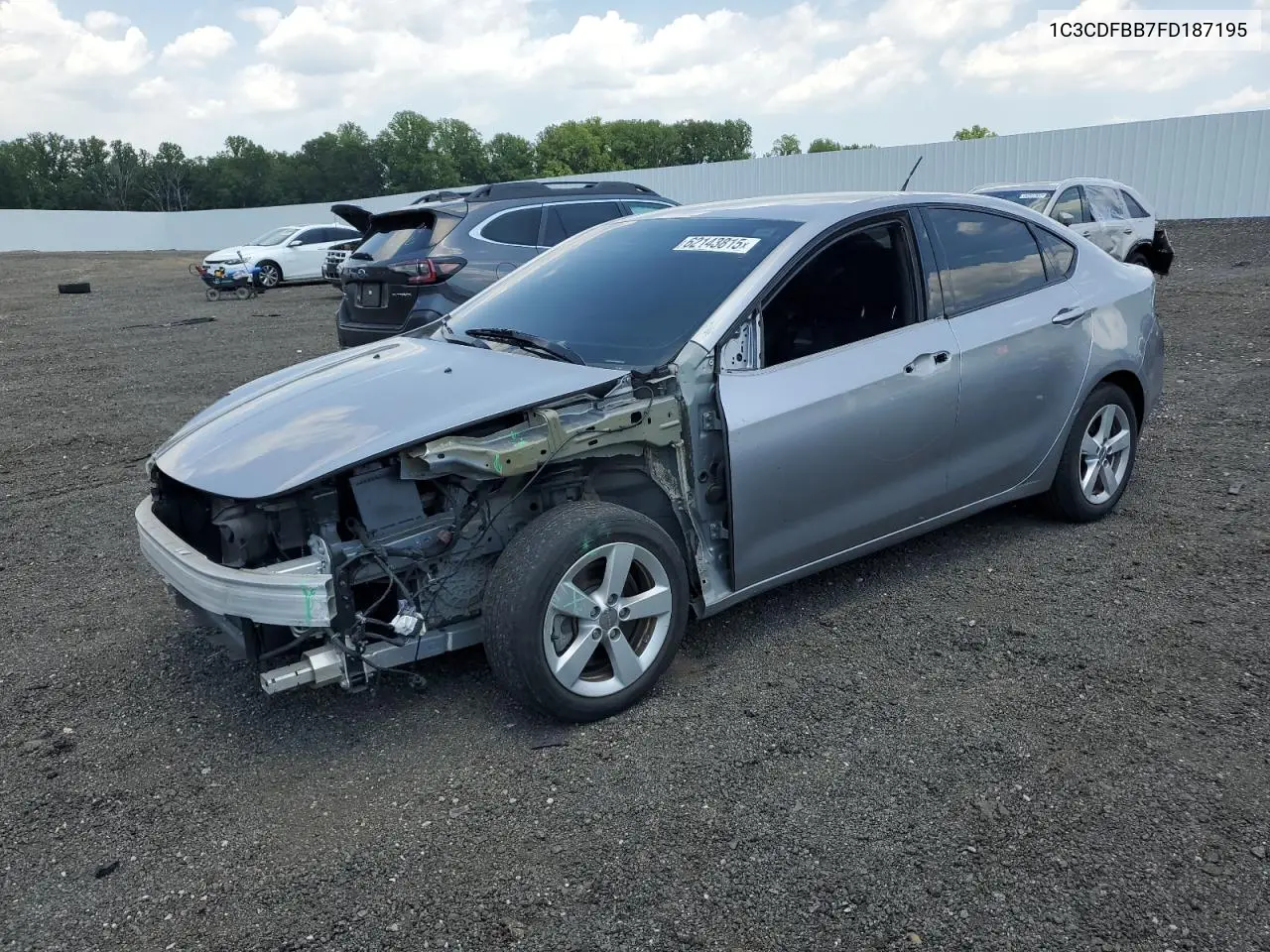 2015 Dodge Dart Sxt VIN: 1C3CDFBB7FD187195 Lot: 62143815