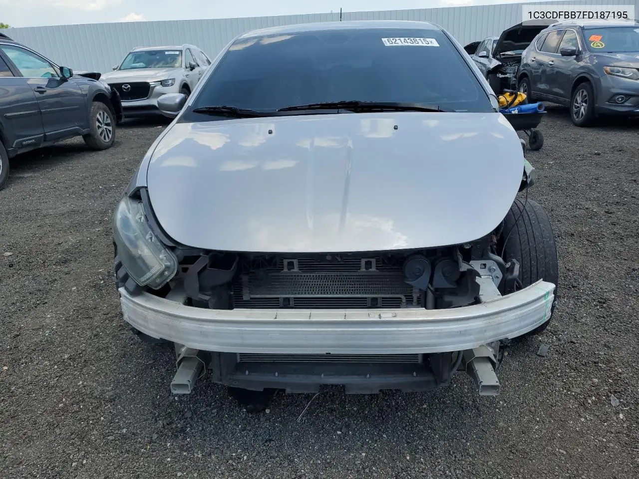 2015 Dodge Dart Sxt VIN: 1C3CDFBB7FD187195 Lot: 62143815