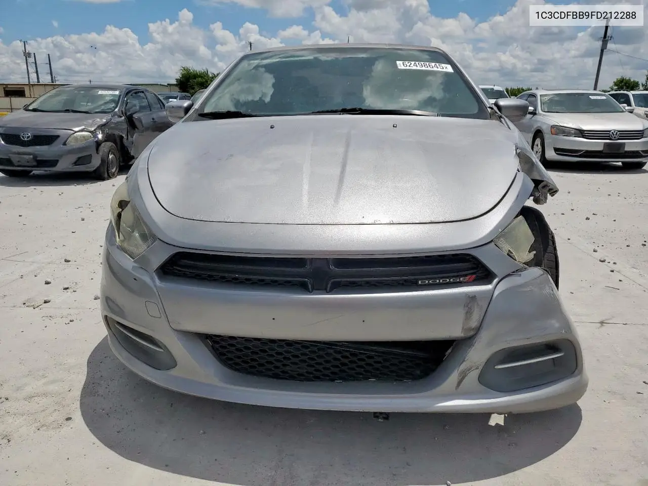 2015 Dodge Dart Sxt VIN: 1C3CDFBB9FD212288 Lot: 62498645