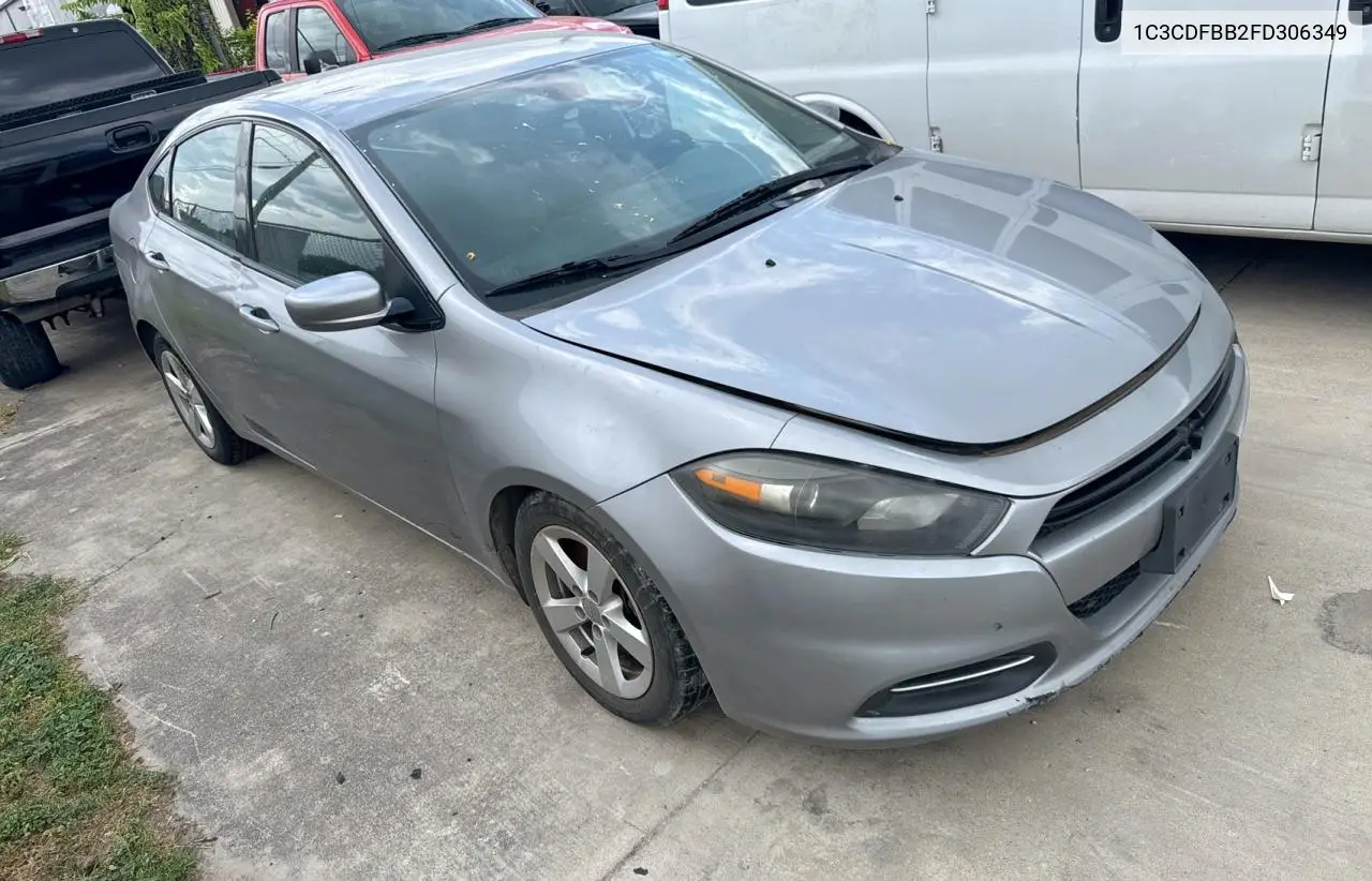 2015 Dodge Dart Sxt VIN: 1C3CDFBB2FD306349 Lot: 62744835