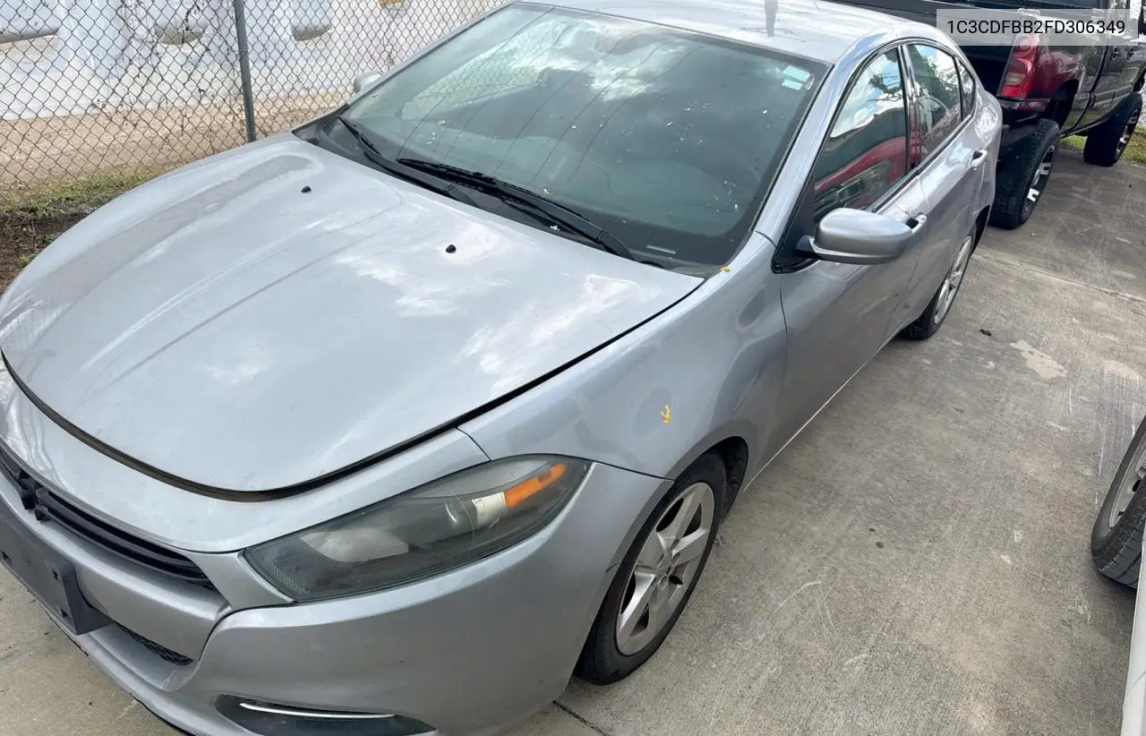 2015 Dodge Dart Sxt VIN: 1C3CDFBB2FD306349 Lot: 62744835