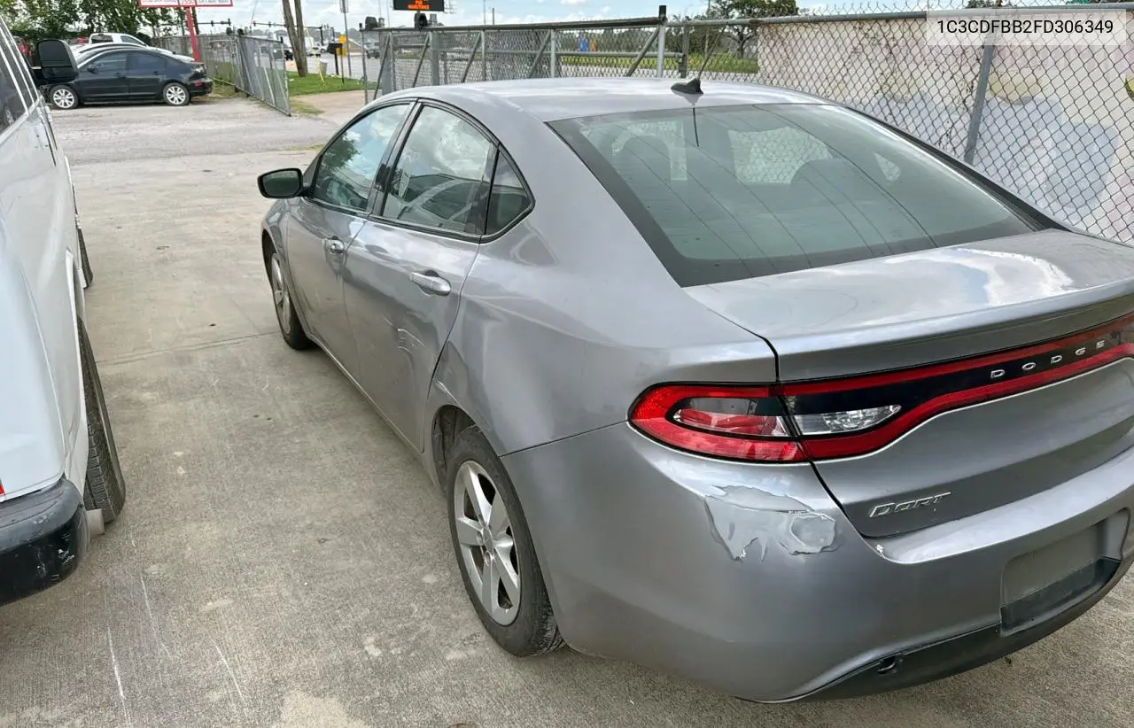 2015 Dodge Dart Sxt VIN: 1C3CDFBB2FD306349 Lot: 62744835