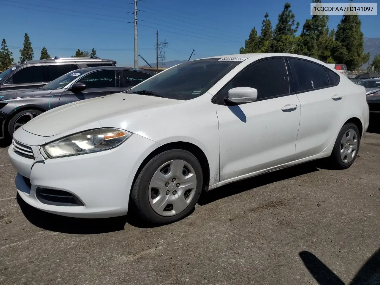 2015 Dodge Dart Se VIN: 1C3CDFAA7FD141097 Lot: 63035975