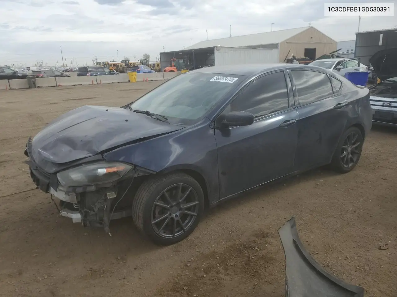 2016 Dodge Dart Sxt VIN: 1C3CDFBB1GD530391 Lot: 50957475
