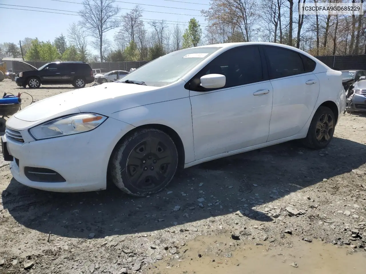 2016 Dodge Dart Se VIN: 1C3CDFAA9GD685229 Lot: 52041345