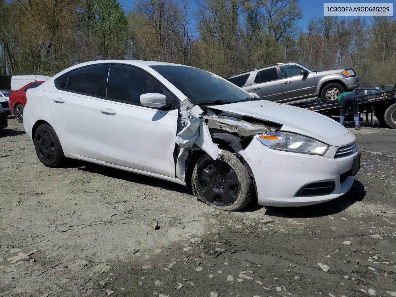 2016 Dodge Dart Se VIN: 1C3CDFAA9GD685229 Lot: 52041345