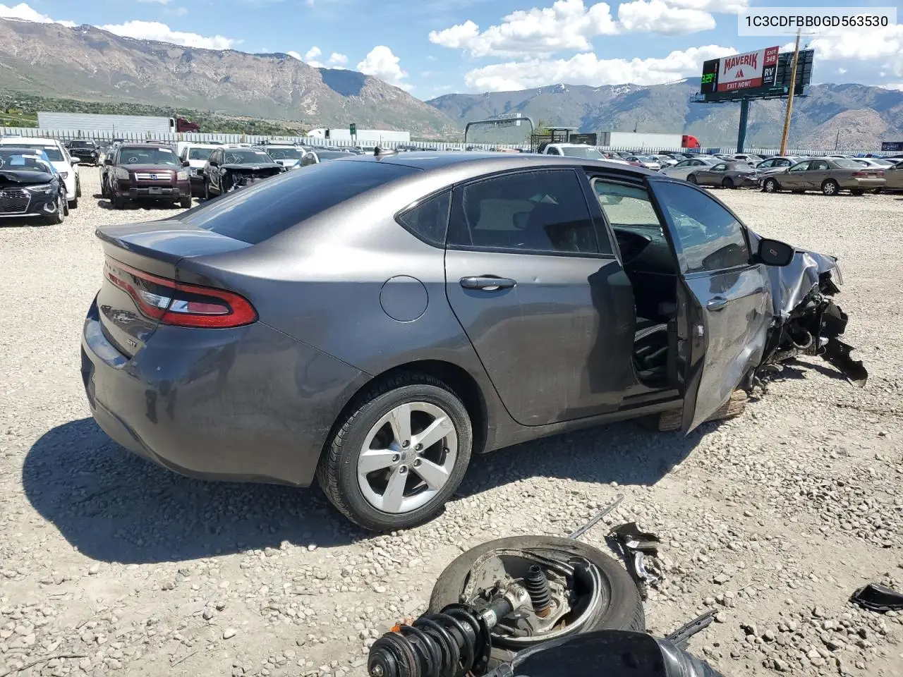 2016 Dodge Dart Sxt VIN: 1C3CDFBB0GD563530 Lot: 56074405