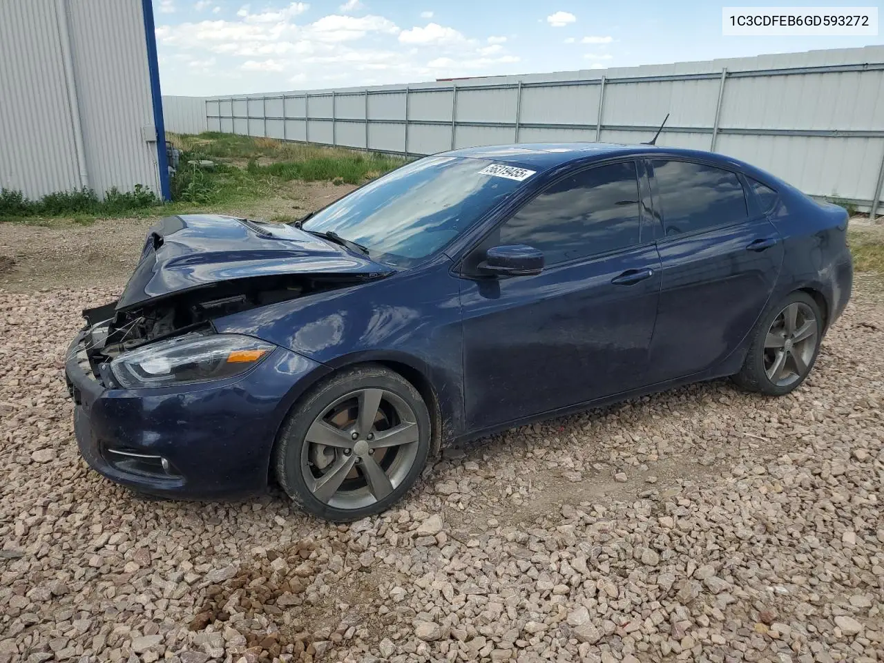 2016 Dodge Dart Gt VIN: 1C3CDFEB6GD593272 Lot: 56319455