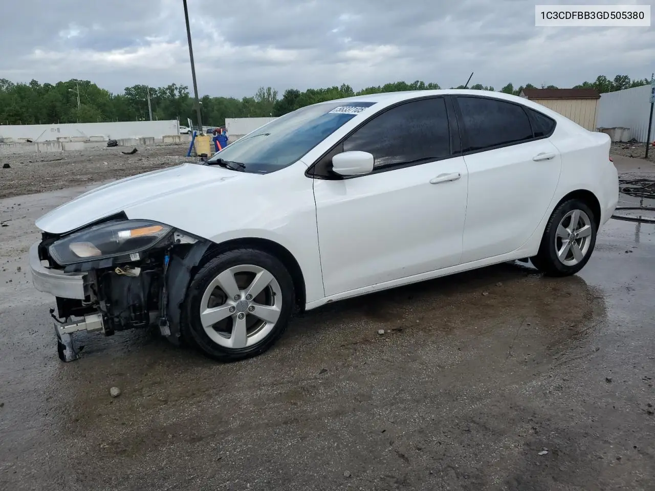 2016 Dodge Dart Sxt VIN: 1C3CDFBB3GD505380 Lot: 56337105