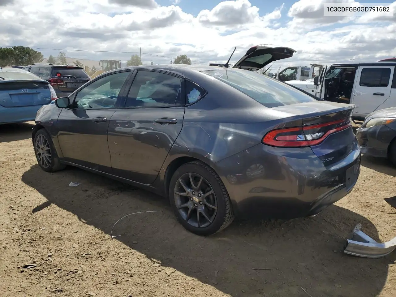 2016 Dodge Dart Gt Sport VIN: 1C3CDFGB0GD791682 Lot: 56605155