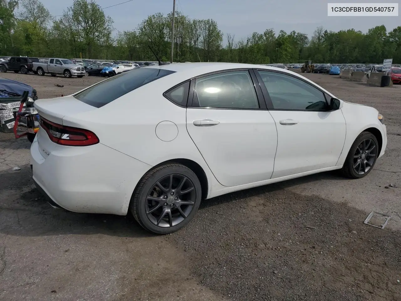 2016 Dodge Dart Sxt VIN: 1C3CDFBB1GD540757 Lot: 56782965