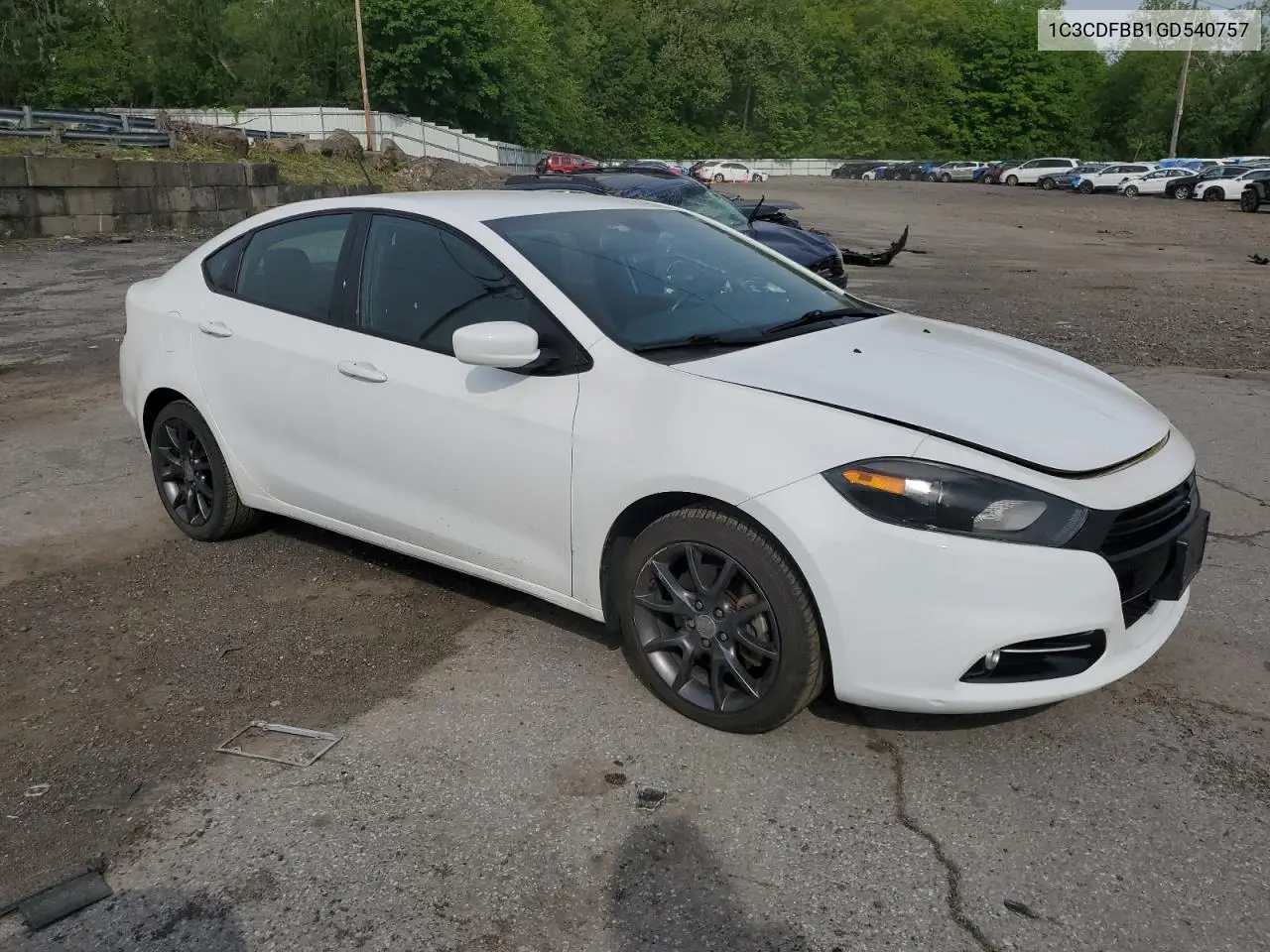 2016 Dodge Dart Sxt VIN: 1C3CDFBB1GD540757 Lot: 56782965