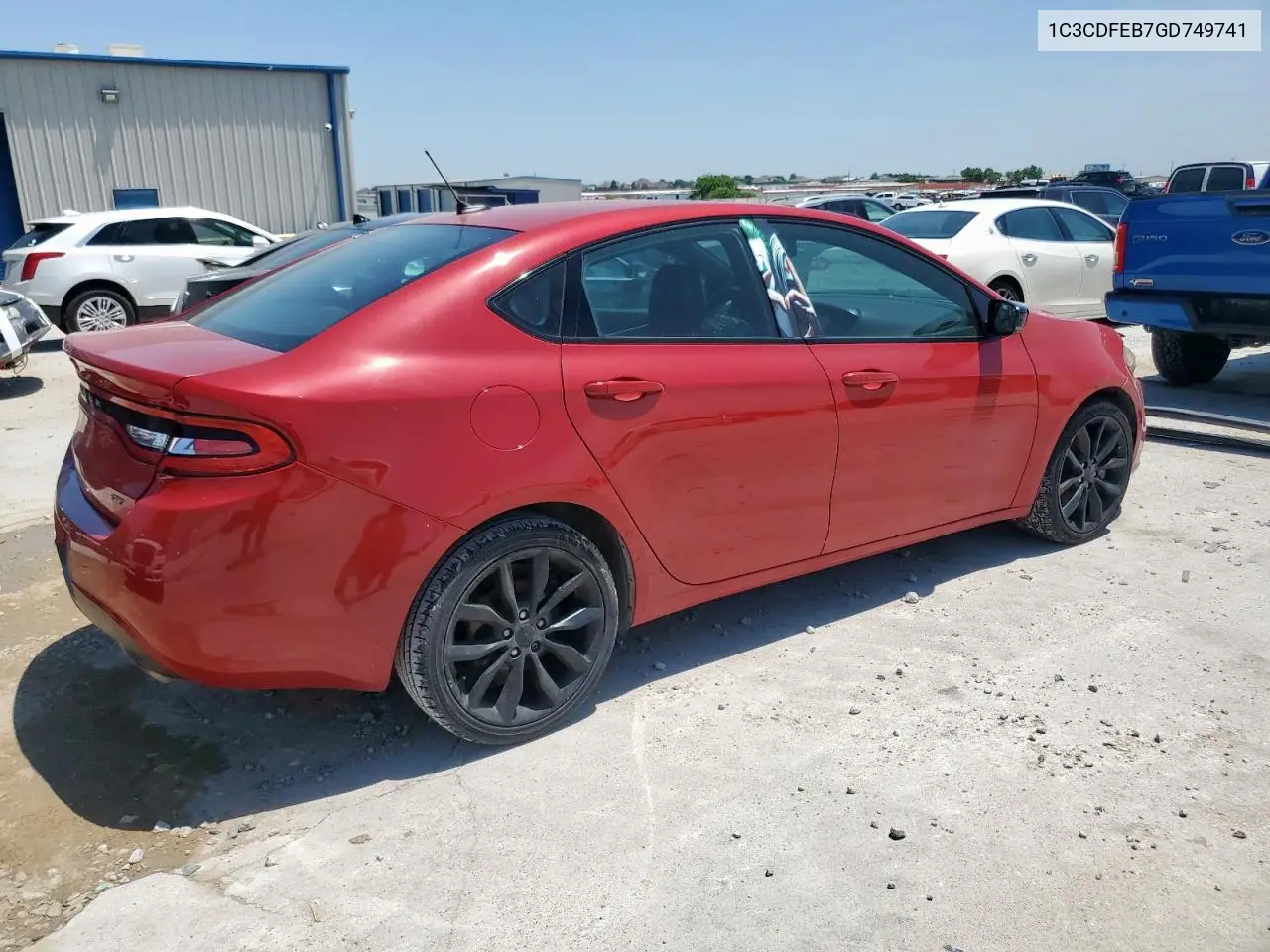 2016 Dodge Dart Gt VIN: 1C3CDFEB7GD749741 Lot: 56930785