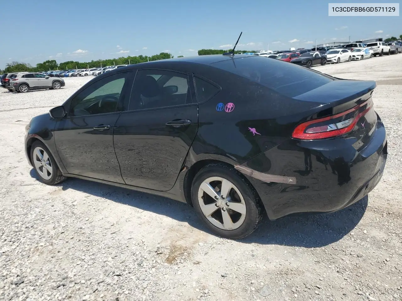 2016 Dodge Dart Sxt VIN: 1C3CDFBB6GD571129 Lot: 57044985