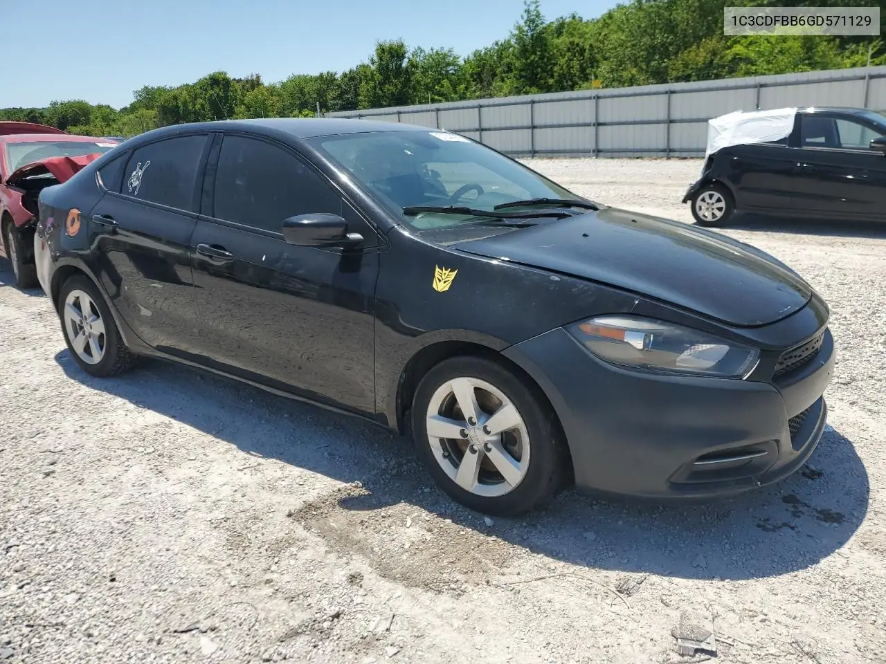 2016 Dodge Dart Sxt VIN: 1C3CDFBB6GD571129 Lot: 57044985