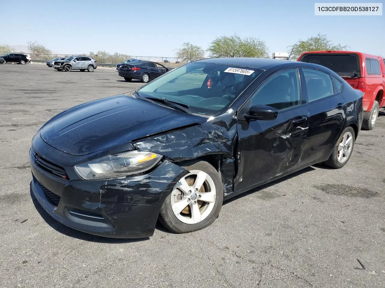 2016 Dodge Dart Sxt VIN: 1C3CDFBB2GD538127 Lot: 61597605