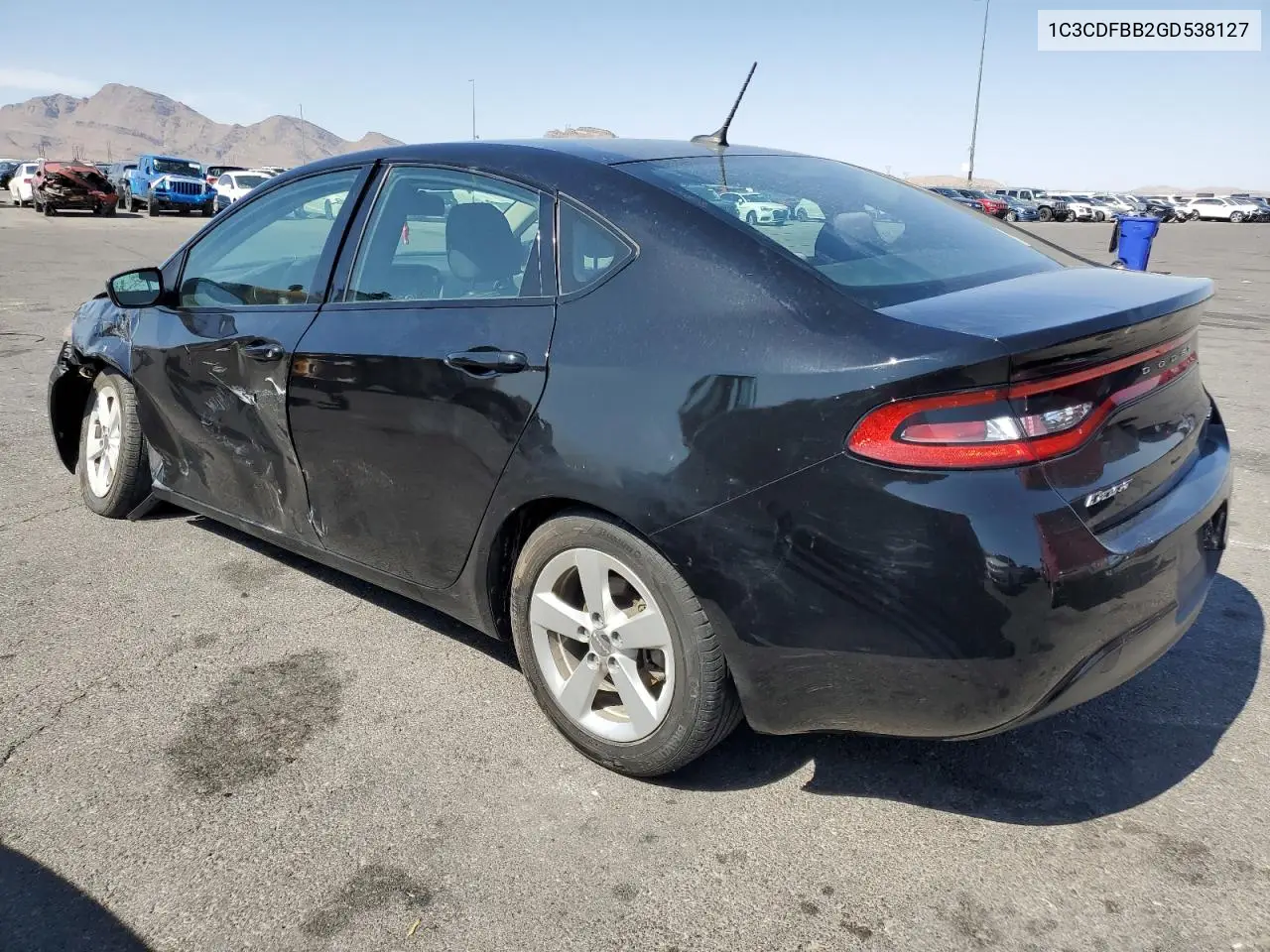 2016 Dodge Dart Sxt VIN: 1C3CDFBB2GD538127 Lot: 61597605