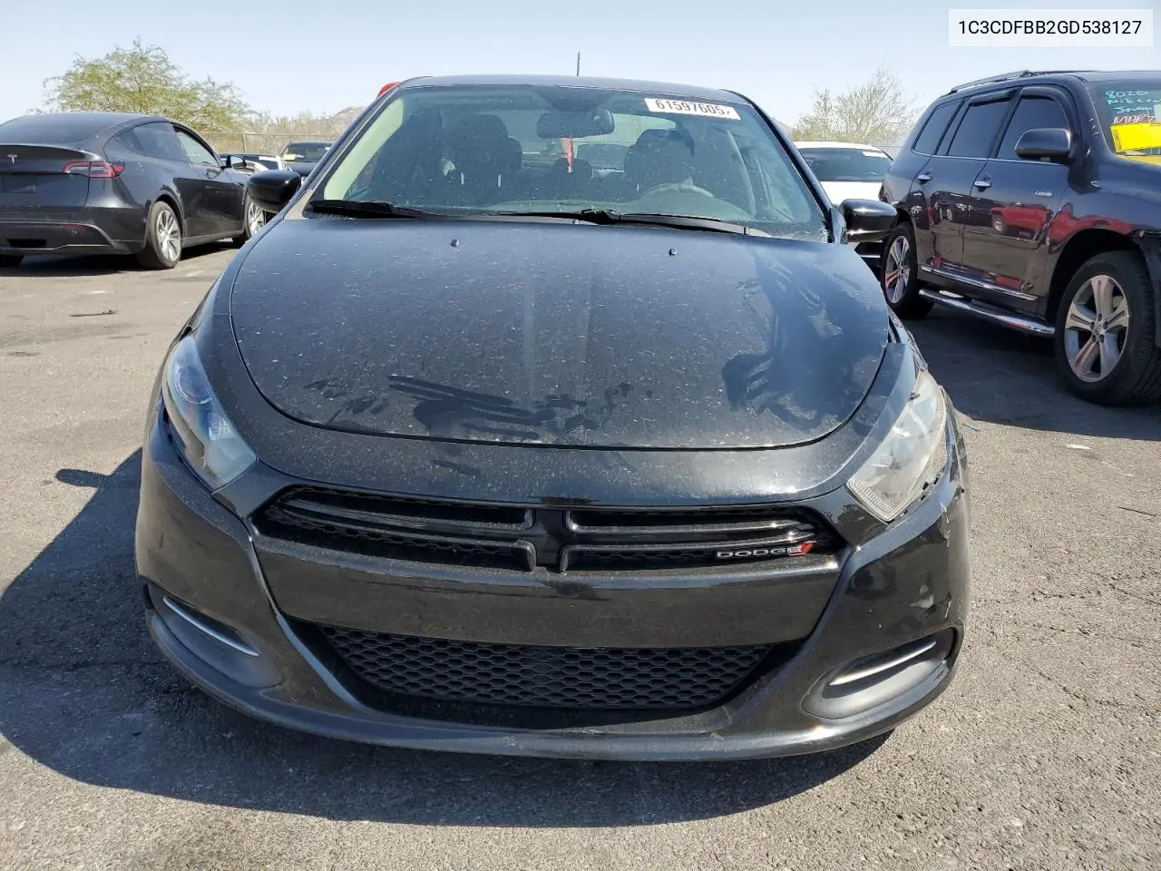 2016 Dodge Dart Sxt VIN: 1C3CDFBB2GD538127 Lot: 61597605