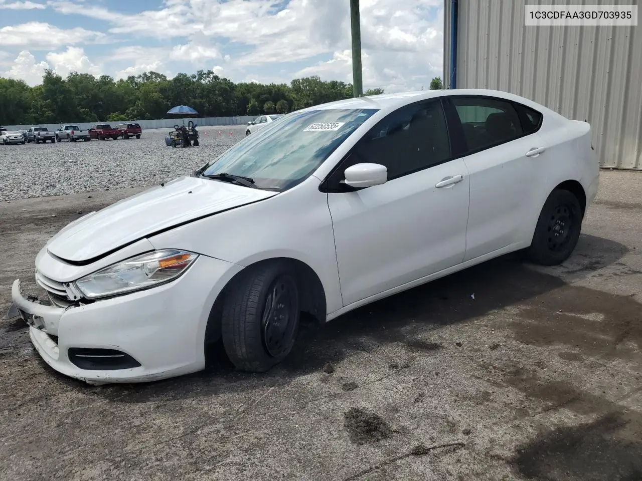 2016 Dodge Dart Se VIN: 1C3CDFAA3GD703935 Lot: 62258535