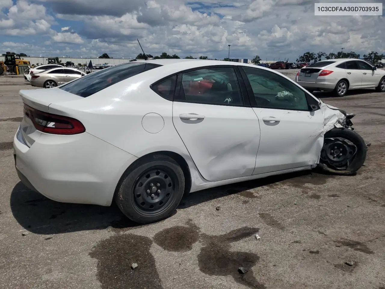 2016 Dodge Dart Se VIN: 1C3CDFAA3GD703935 Lot: 62258535