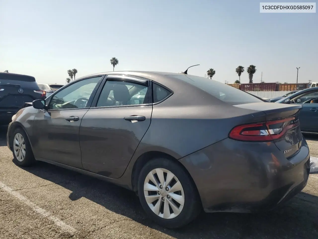 2016 Dodge Dart Se Aero VIN: 1C3CDFDHXGD585097 Lot: 62355635