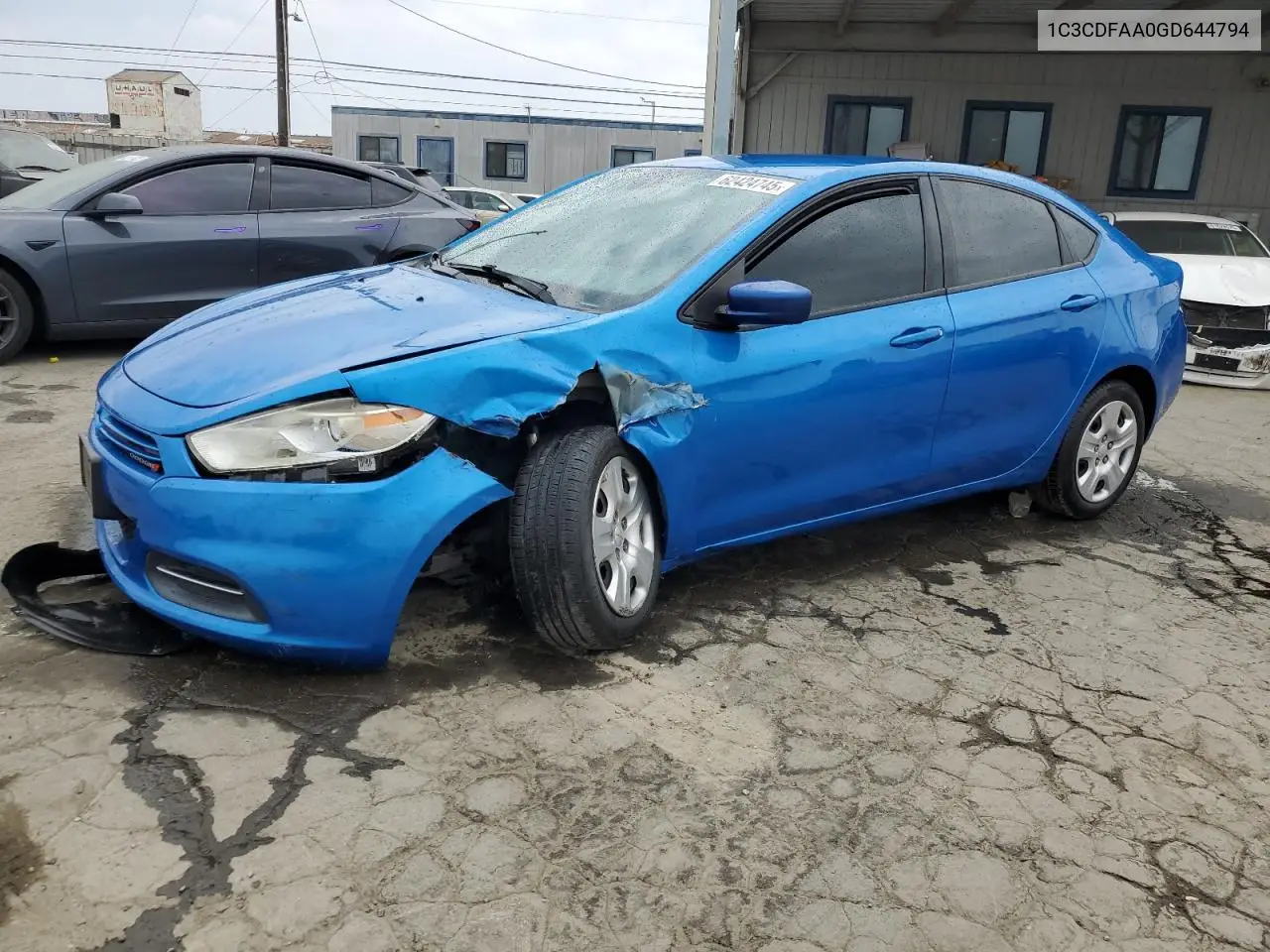 2016 Dodge Dart Se VIN: 1C3CDFAA0GD644794 Lot: 62424745