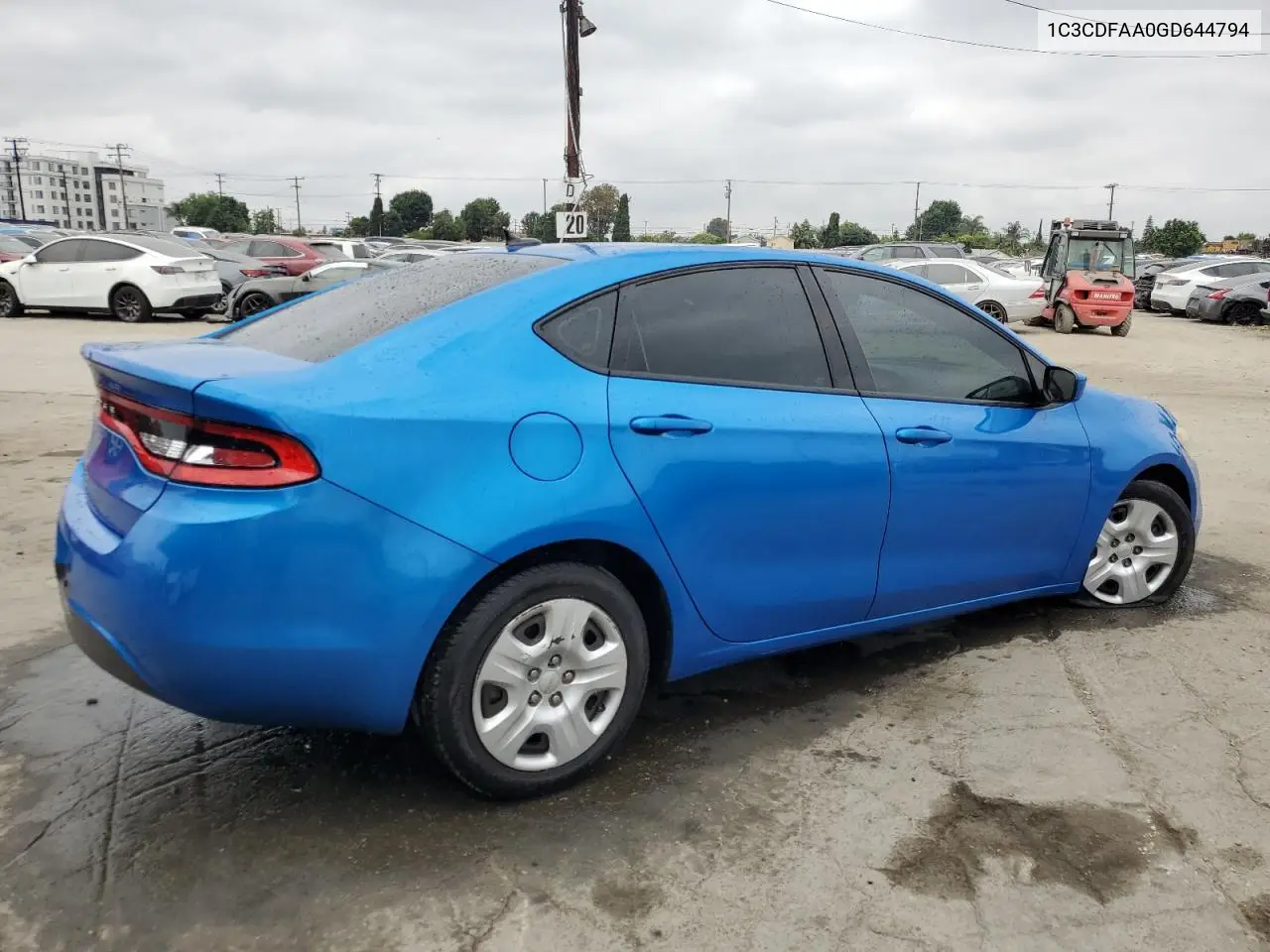 2016 Dodge Dart Se VIN: 1C3CDFAA0GD644794 Lot: 62424745